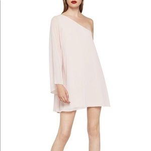 Baby Pink One Shoulder Dress